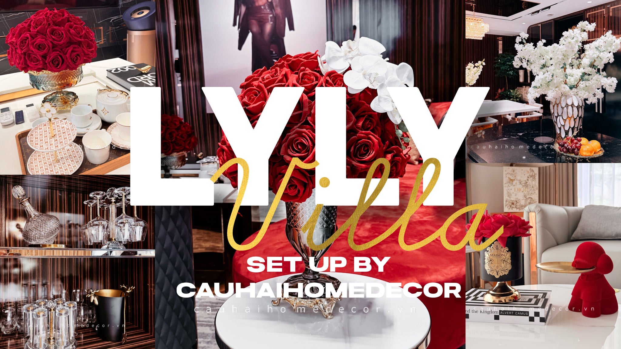 Set Up Biệt Thự Modern Luxury – Khi Sắc Đỏ Trở Thành Biểu Tượng