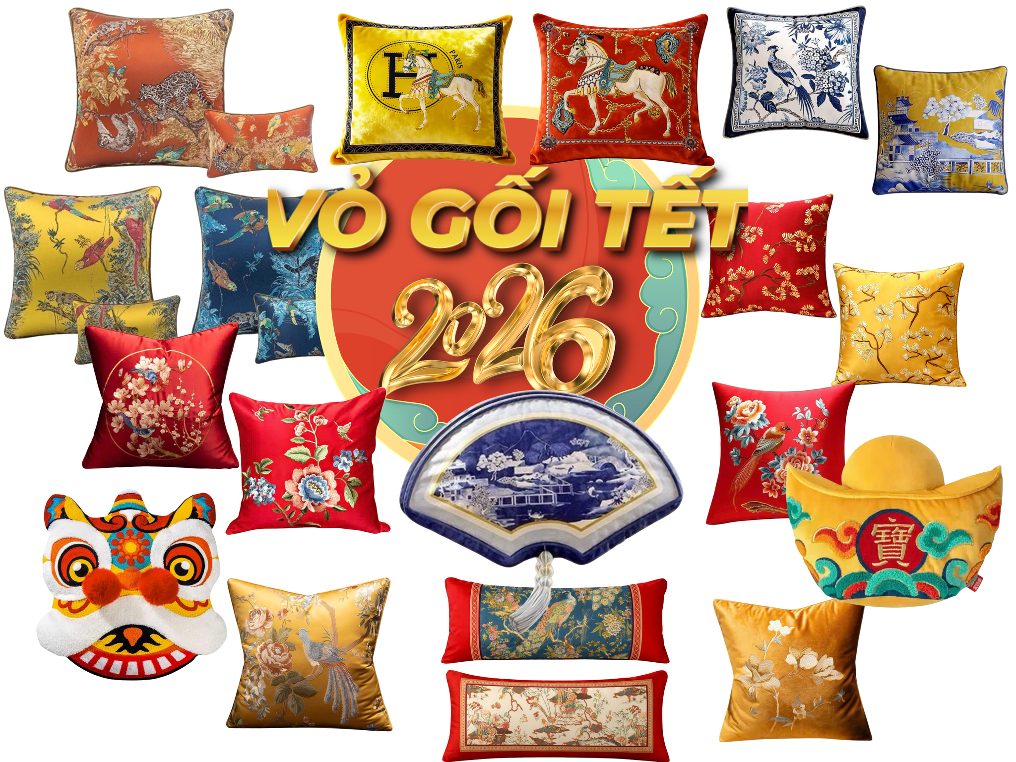 Vỏ Gối Tết 2026 