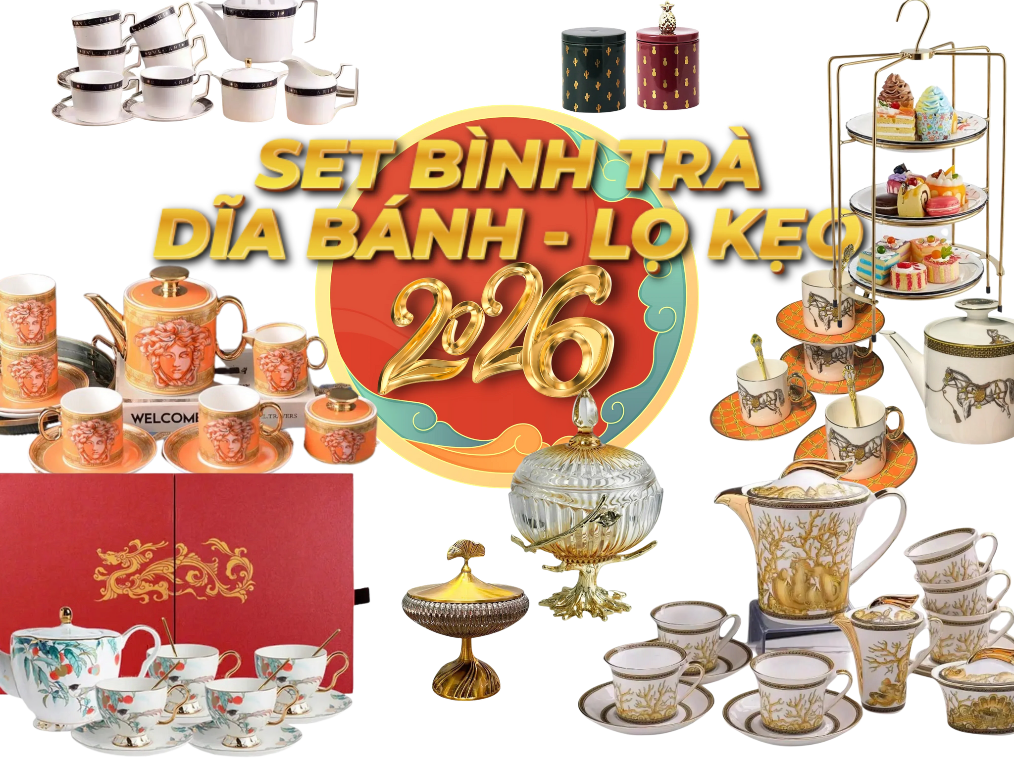 Set Bình Trà Cao Cấp-CẬU HAI HOME DECOR