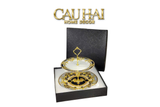 HOME COUTURE -  ĐĨA 2 TẦNG BLACK BAROQUE PRESTIGE GALA VER.S ÉTAGÈRE