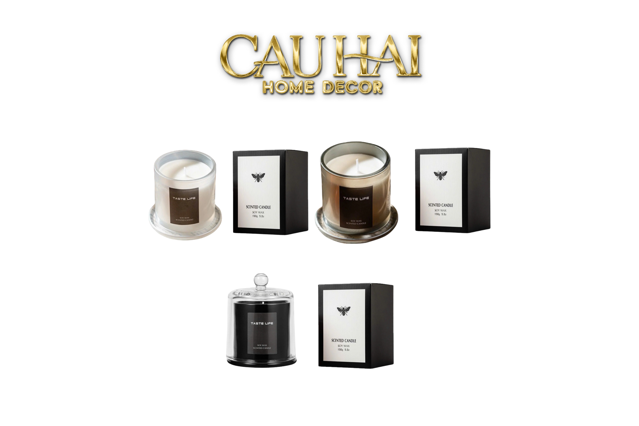 HOME FRAGRANCE - NẾN THƠM CRYSTAL CLOCHE DOME  SCENTED CANDLES - 3S