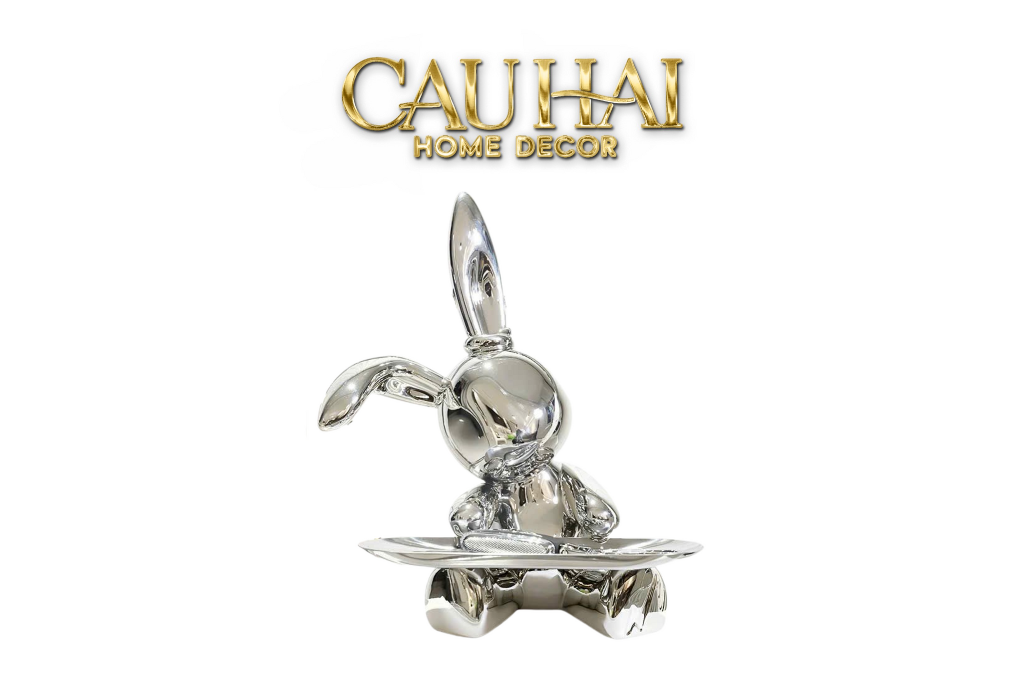ELYSIAN FW25 - TƯỢNG THỎ PLATINUM LAPIN-CẬU HAI HOME DECOR