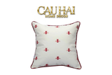 HOME COUTURE - VỎ GỐI DA  FUCHSIA SPARKLE BEE L’ABEILLE  45