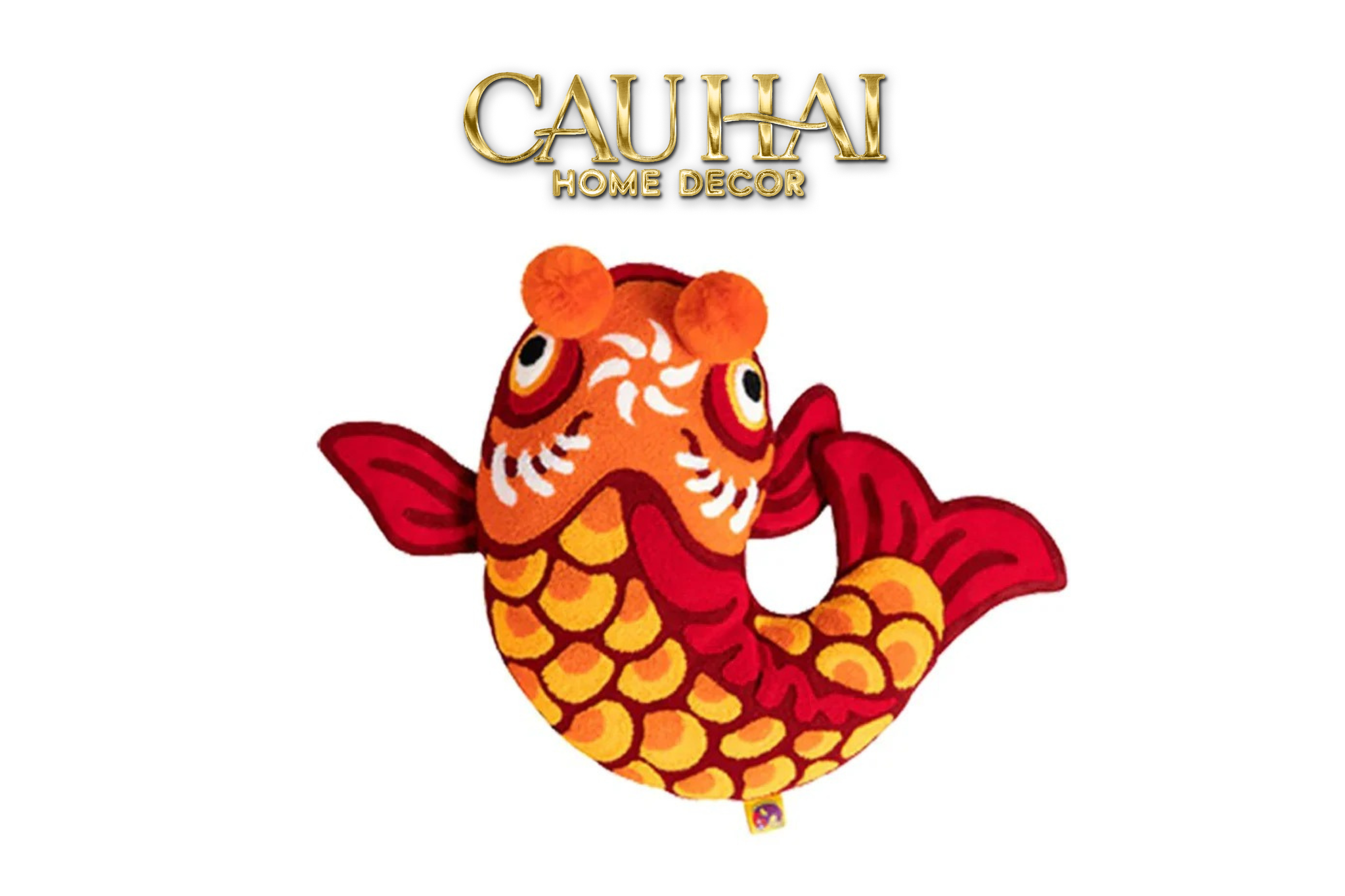 Carp Transforming into Dragon Pillow 56CM