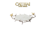 HOME COUTURE - IMPERIAL MARBLE PLATINUM ROMANIAN TRAY SS25
