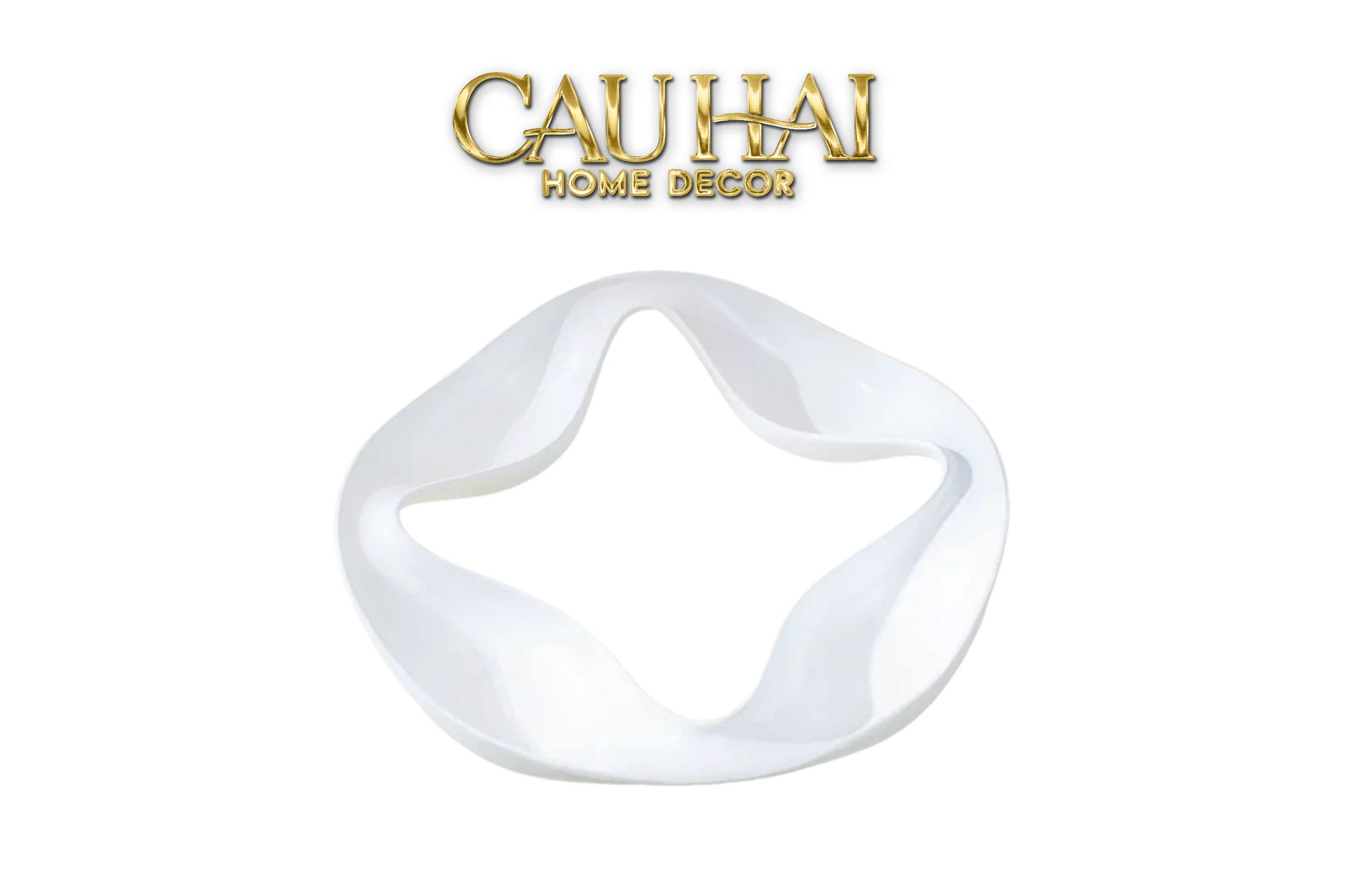 KHAY 4 MÙA QUATRE SAISONS PORCELAINE BLANCHE PLATEAU