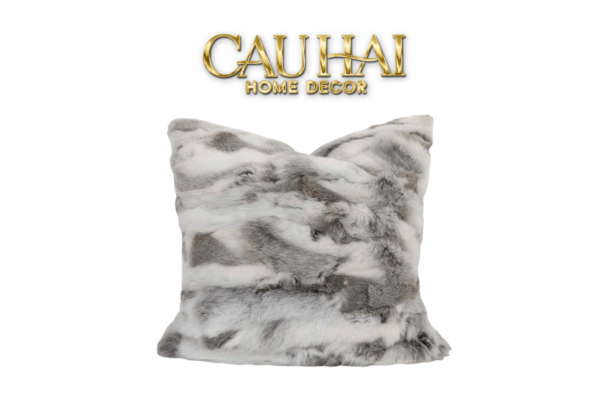 VỎ GỐI LÔNG LE LAPIN DE NEIGE
GRIS FUR 45