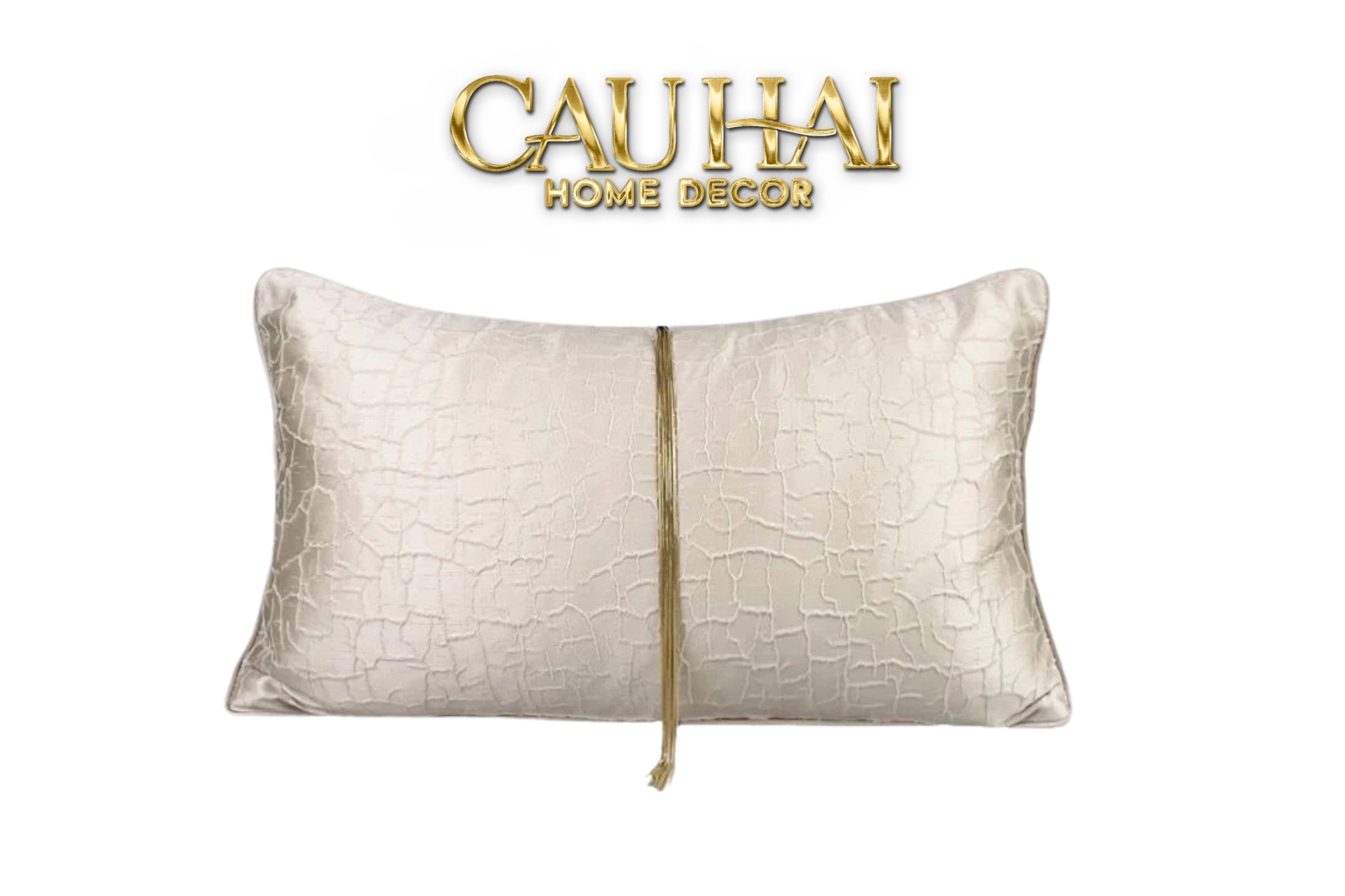 GỐI LỤA SATIN GLACE CRACKED PEARL 30X50