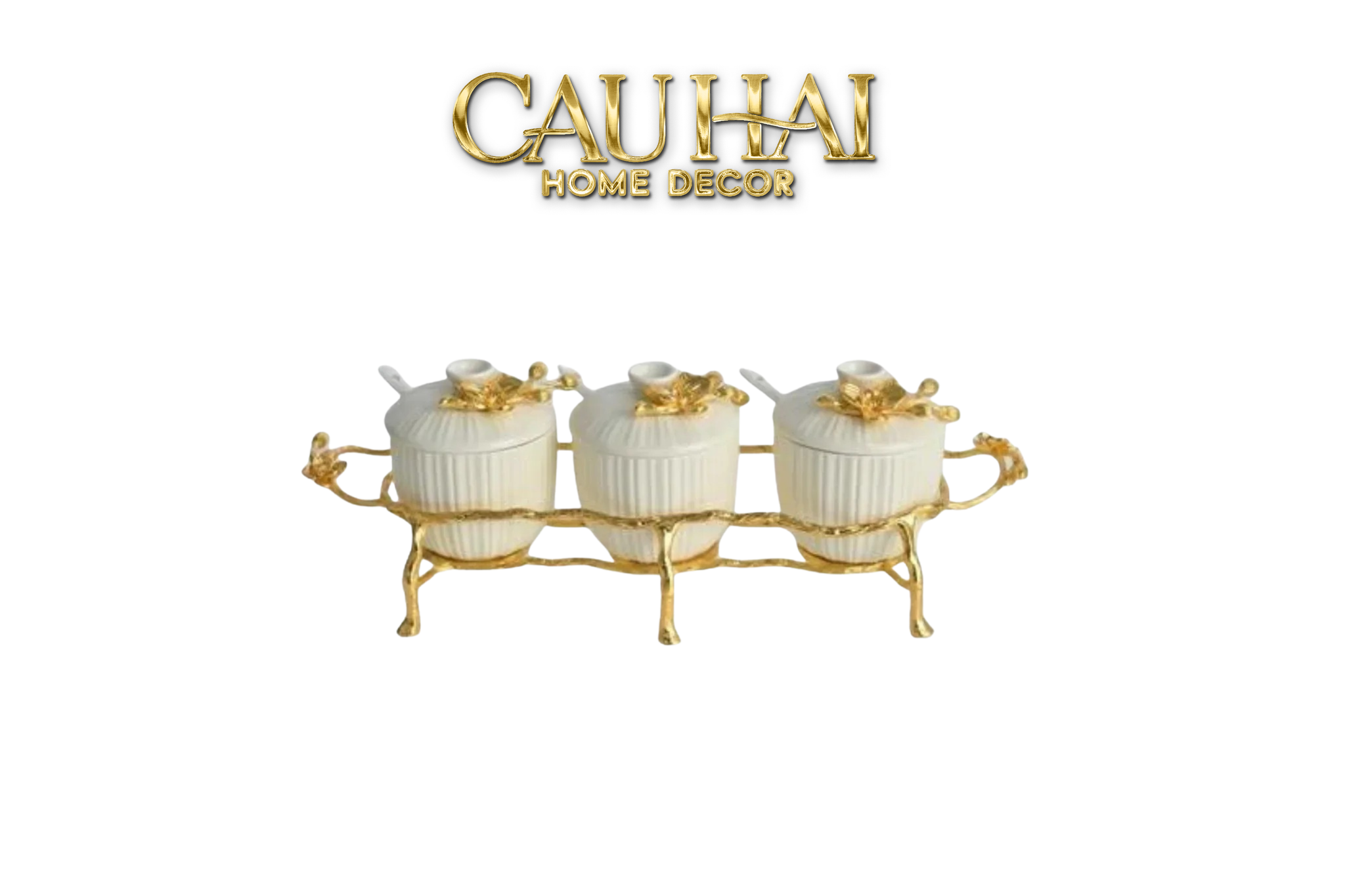 HOME COUTURE - SET 3 LỌ GOLDEN BRANCH TRILOGY
