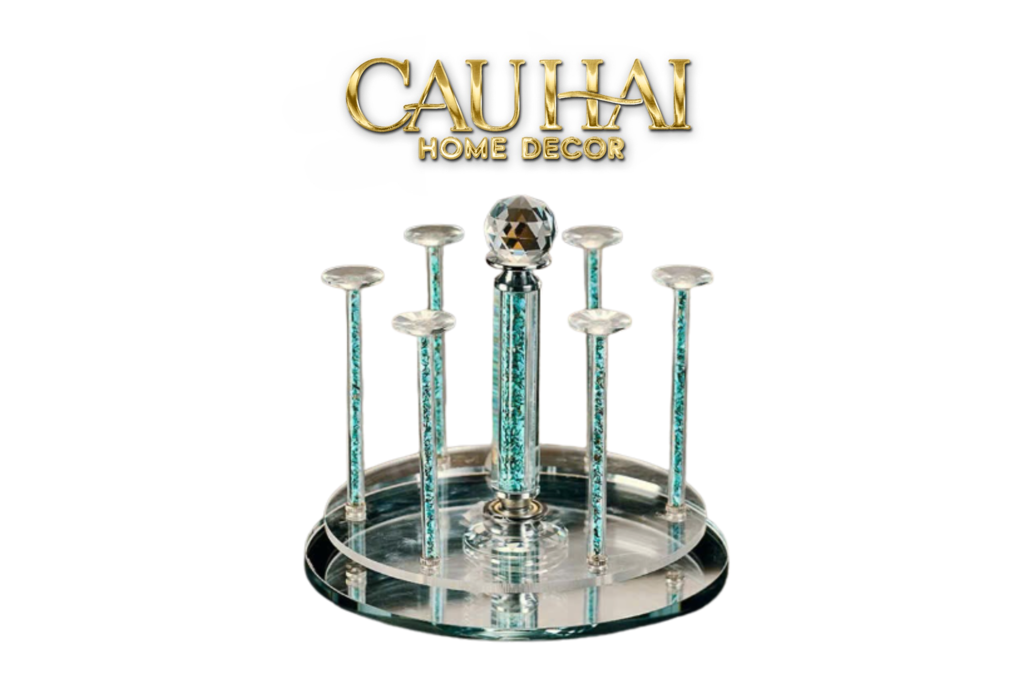 Home Couture - Giá Treo Ly Cyan Crystal Rack-CẬU HAI HOME DECOR