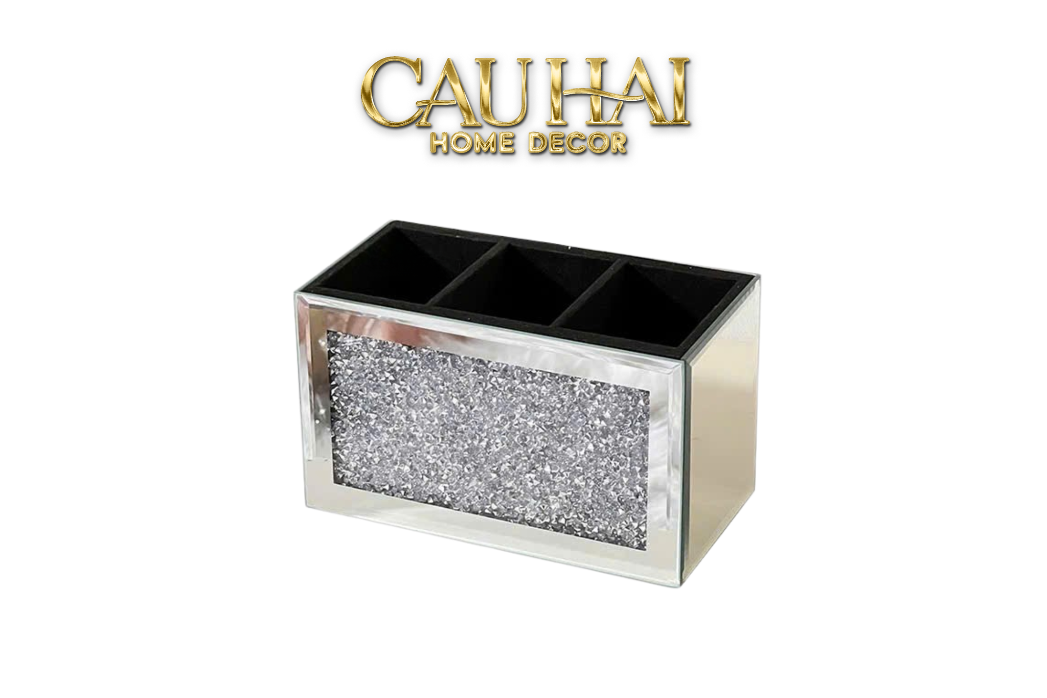 Hộp Đựng 3 Ngăn Mirror Argente Bling Bling