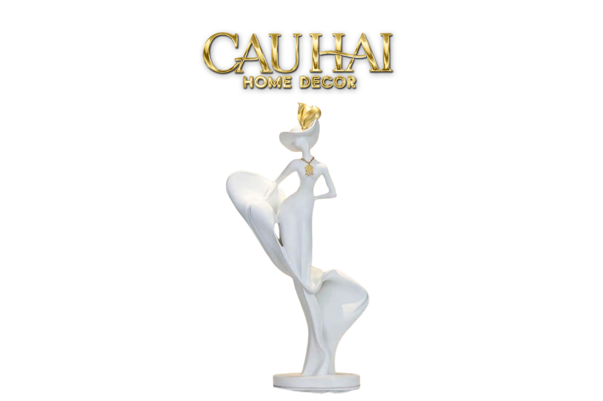 HOME COUTURE - TƯỢNG LADY TRÉMAINE SILHOUETTE FÉMININE ÉNIGMATIQUE   H66