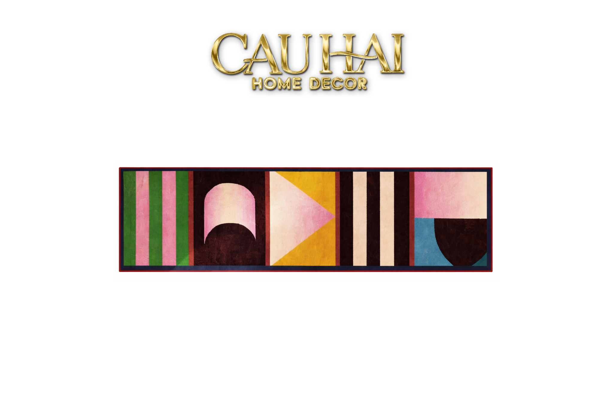 Thảm Bed Nhung Bỉ 80X160 - Popart Geometric