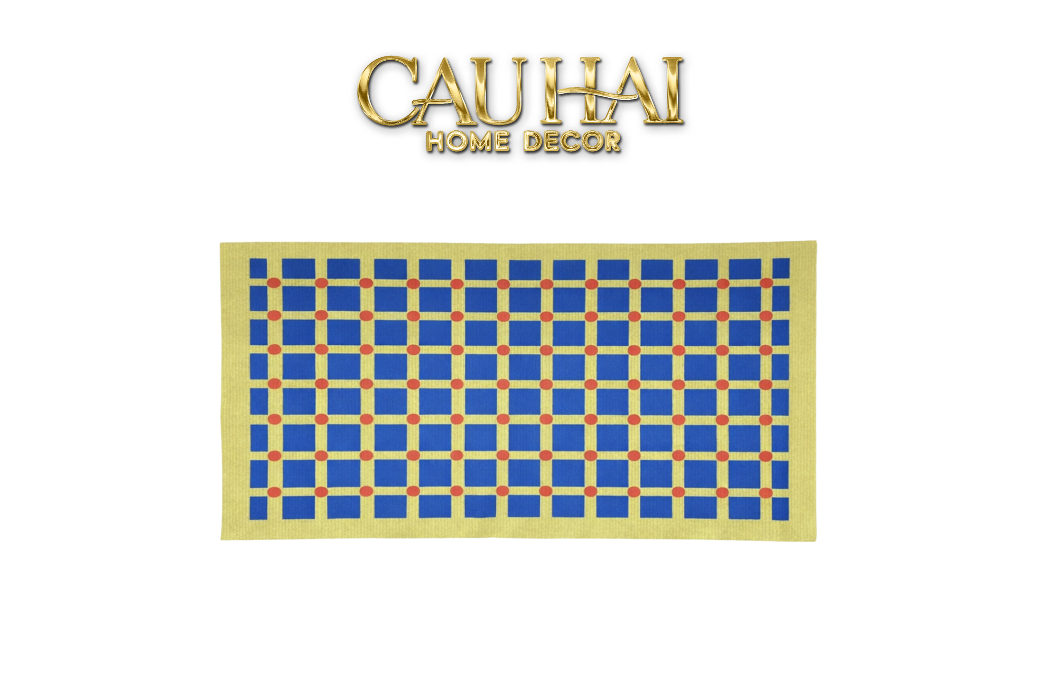 Thảm Bed Nhung Bỉ 80X160 Mondrian Dots