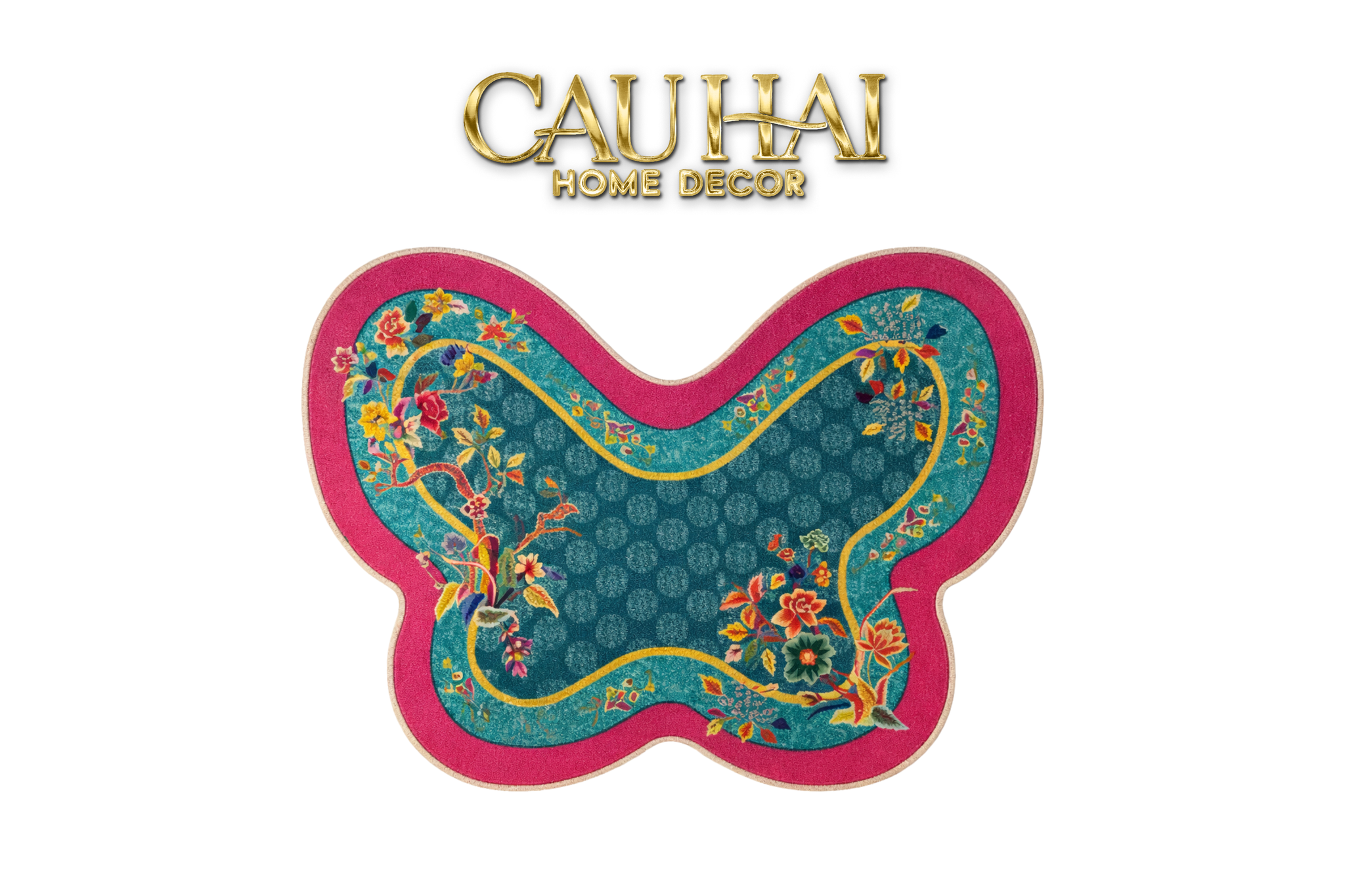 Tết Couture - Thảm Sợi Dệt Gen10 80x107 Papillon  Oriental Poetic Mixology – Floral Art Rug