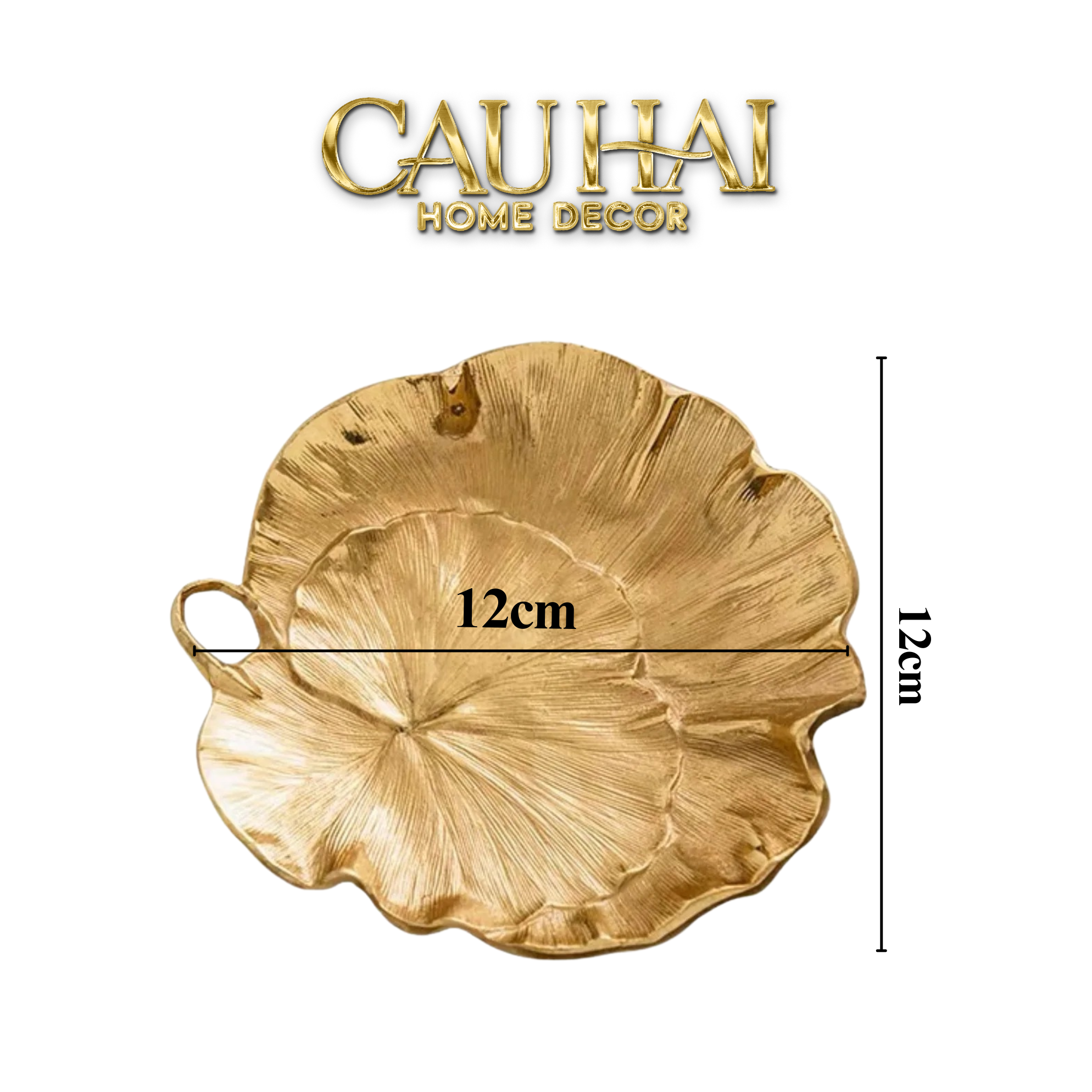 HOME COUTURE - ĐĨA ĐỒNG LOTUS D'OR-CẬU HAI HOME DECOR