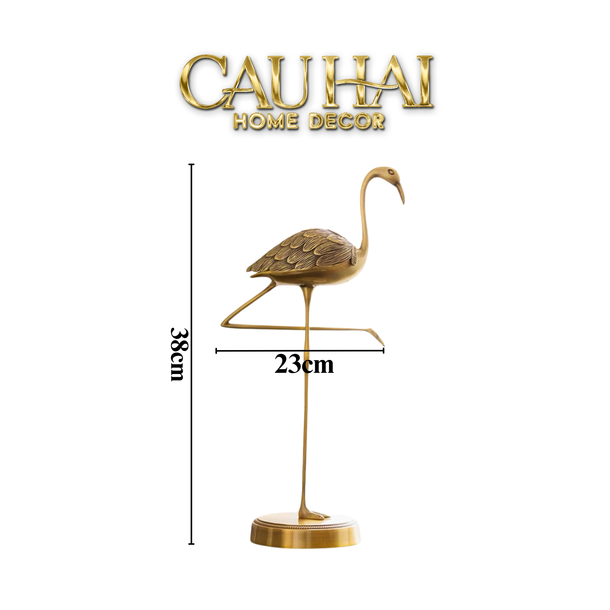 HOME COUTURE - TƯỢNG ĐỒNG FLAMINGO HEALING GUARDIAN-CẬU HAI HOME DECOR