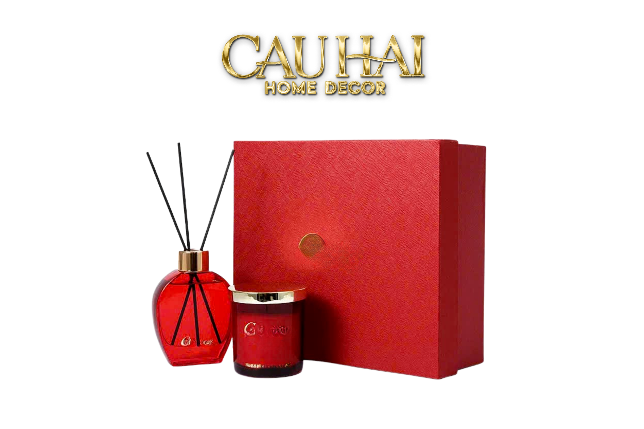 Home Fragrance - Gift Set Écartier Rouge Rubis Sauvage Duo Édition-CẬU HAI HOME DECOR