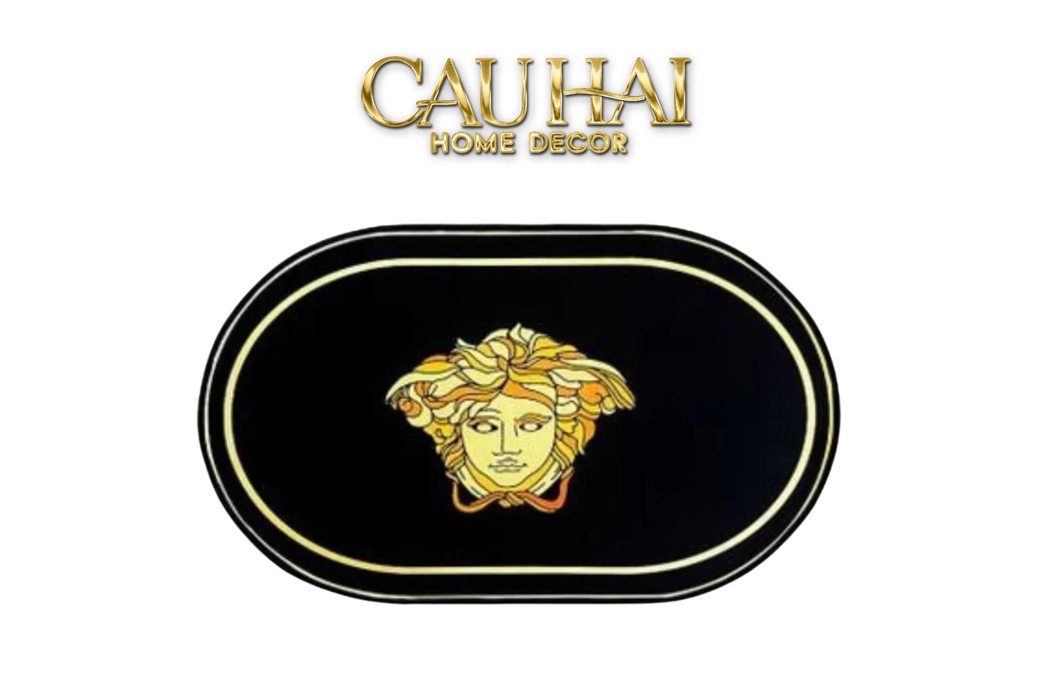 Thảm Cửa Nhung Bỉ 60X100 Golden Medusa Gaze