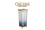 HOME COUTURE - BÌNH HOA PHA LÊ CRYSTAL AZURE OBELISK H32