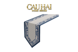 Khăn Trải Bàn Indigo Dynasty Heritage Pastoral Table Runner 3M6