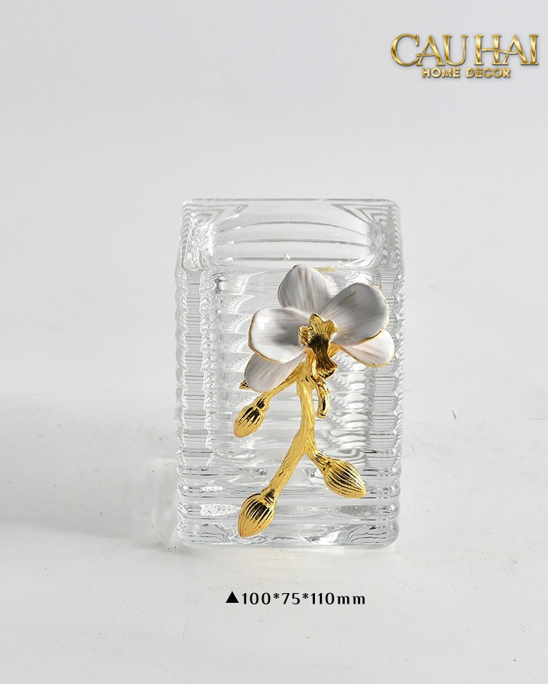 Maison Couture –  Lọ Đựng Cọ Haute Orchid Golden Branches Brush Holder