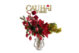Fêtes Couture - Set Bình Và Hoa Orpheus Christmas Red Velvet-CẬU HAI HOME DECOR