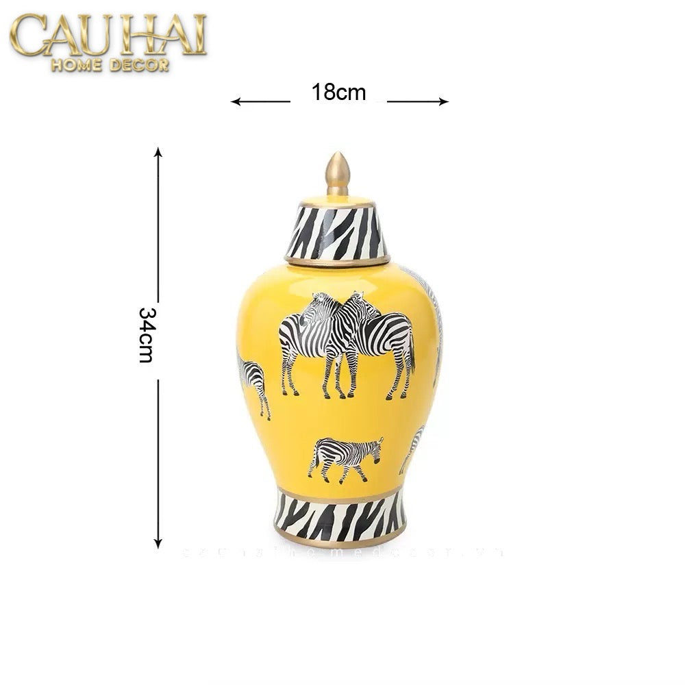 Home Couture - Bình Hoa Zebra-CẬU HAI HOME DECOR