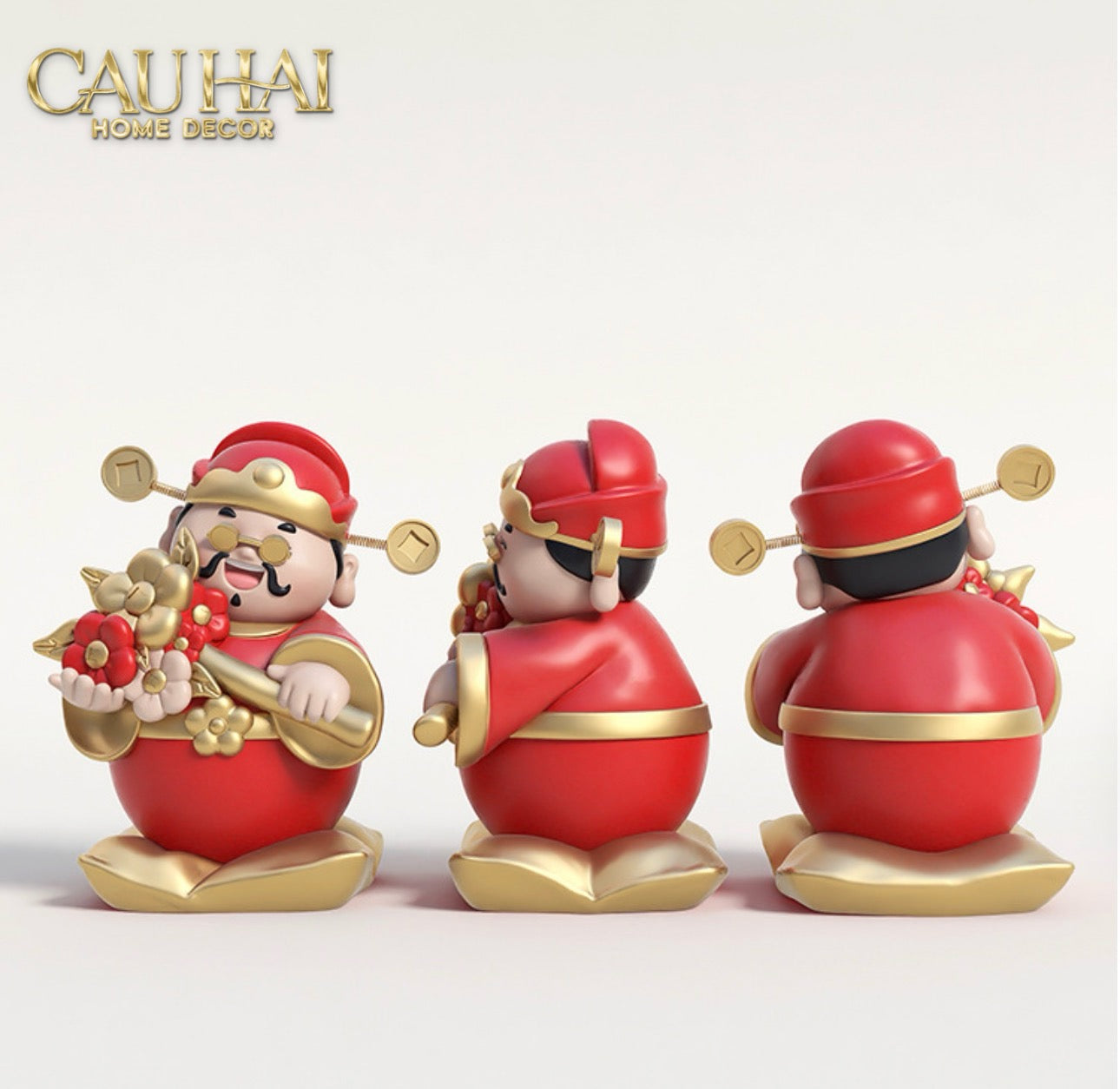 Tết Couture -  Tượng Đại Thần Tài Túc Hỷ Khang Lạc 60 x 47 x 73