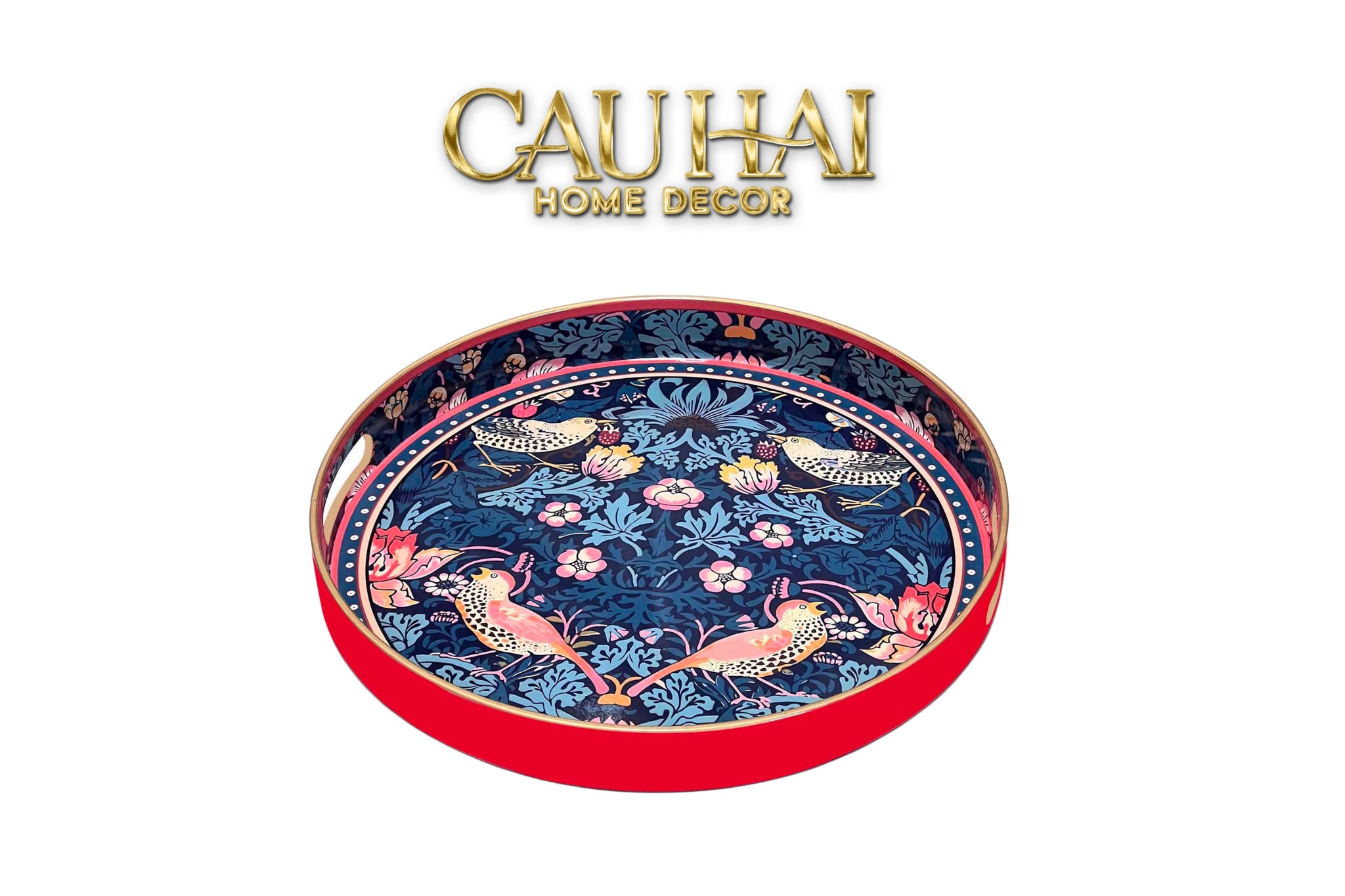 KHAY TRÒN ACRYLIC  NOCTURNE AVIARY