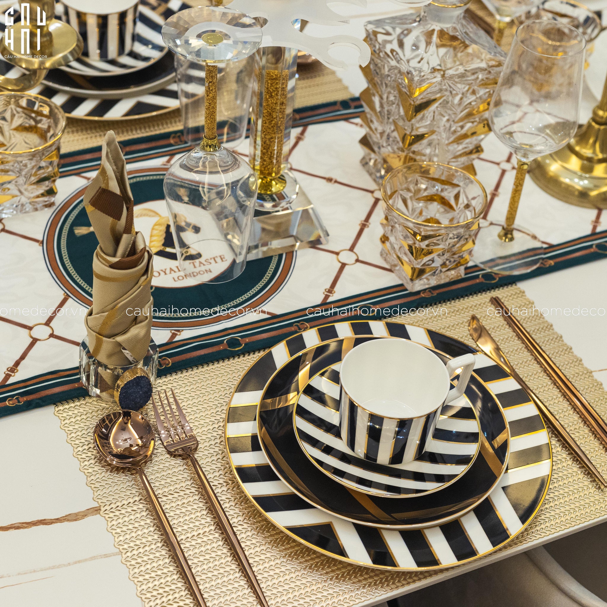 HARLEY DINNER PLATE SET 2PCS-CẬU HAI HOME DECOR