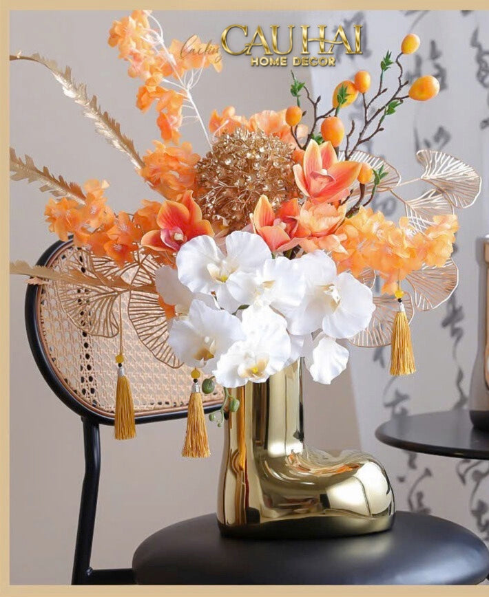 FÊTES COUTURE - BÌNH HOA ROUGE GLOSSY BUBBLR BOOT VASE-CẬU HAI HOME DECOR