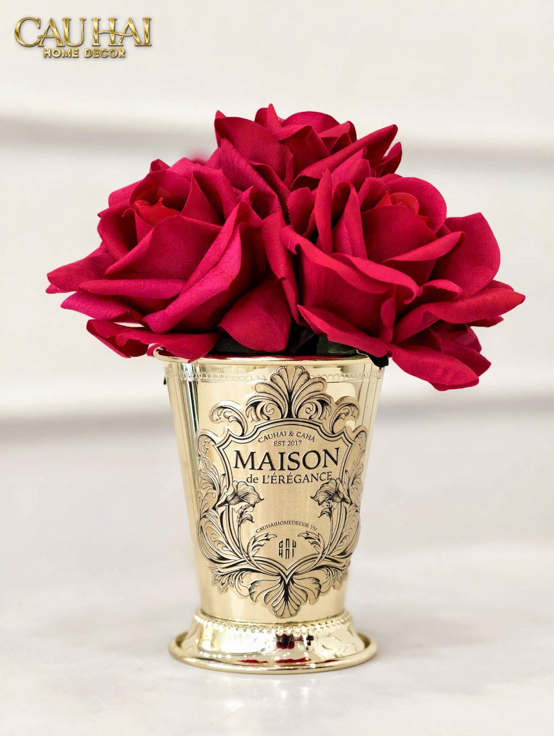 Maison Du Rose - Lọ Hoa Hồng Chalice Élégance Home Fragrance H15