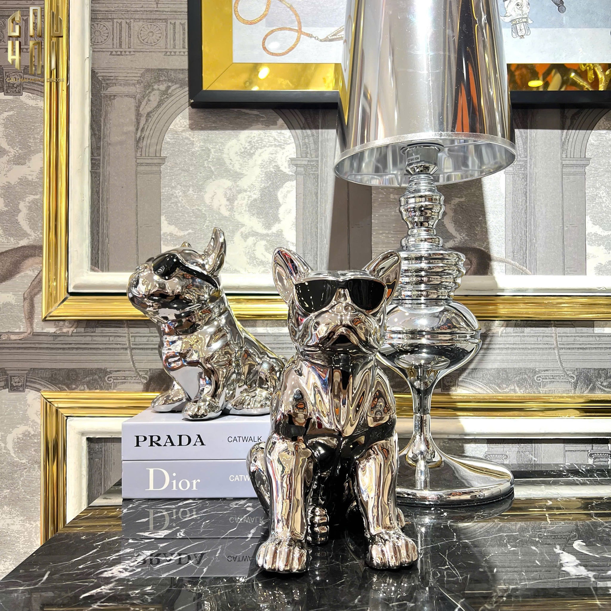 Elysian - Platinum Bull Tissue Box Statue