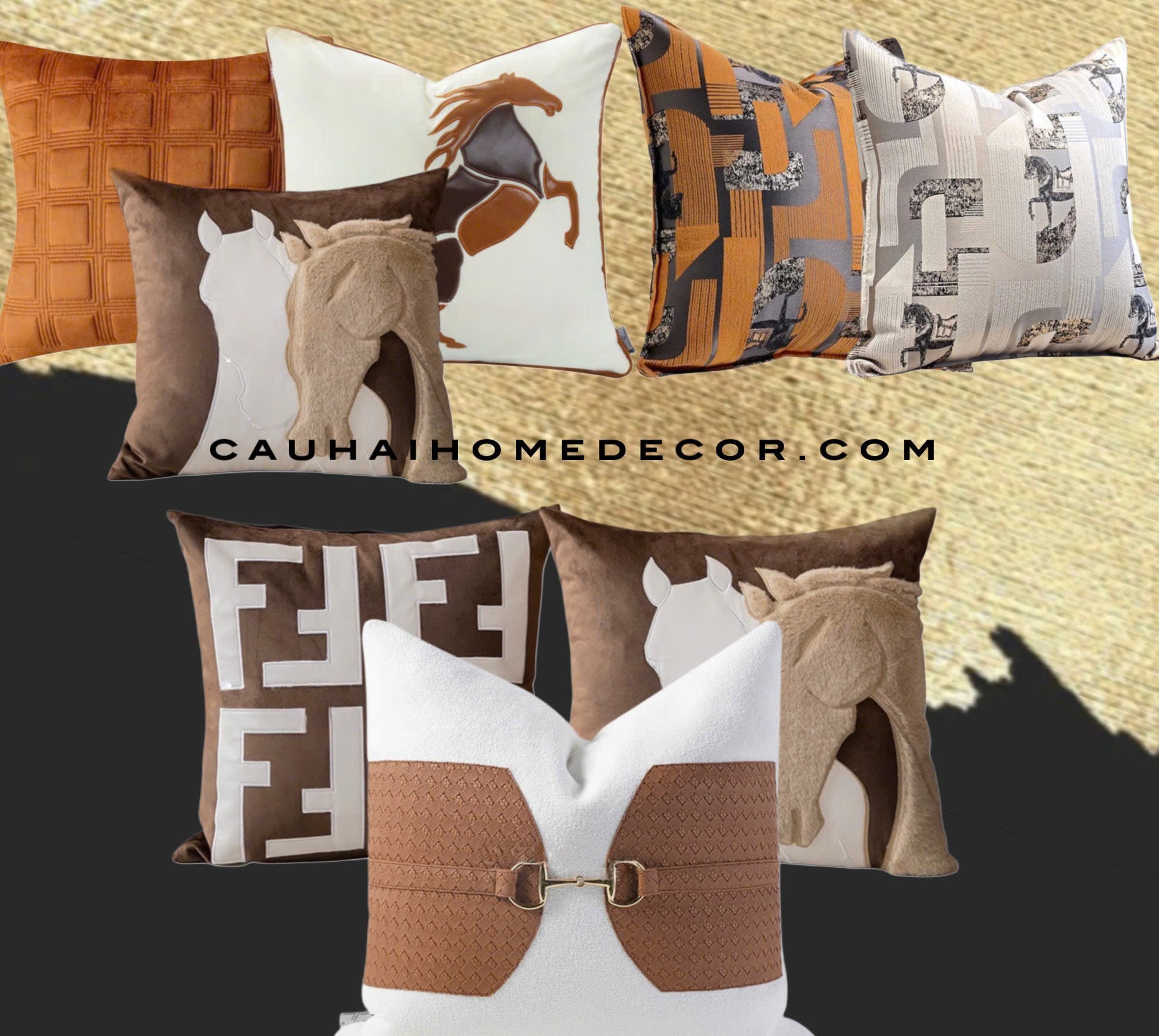 Les Cussins D’Élégance - Fancy Canvas Cushion Cover Atelier 45