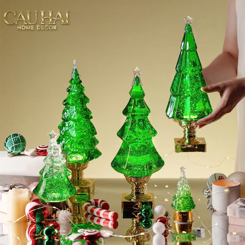 Fêtes Couture - Tượng Cây Thông Noel Acrylic Sapin Givré Emerald D'Or H35-TRANG TRÍ GIÁNG SINH-CẬU HAI HOME DECOR-CẬU HAI HOME DECOR