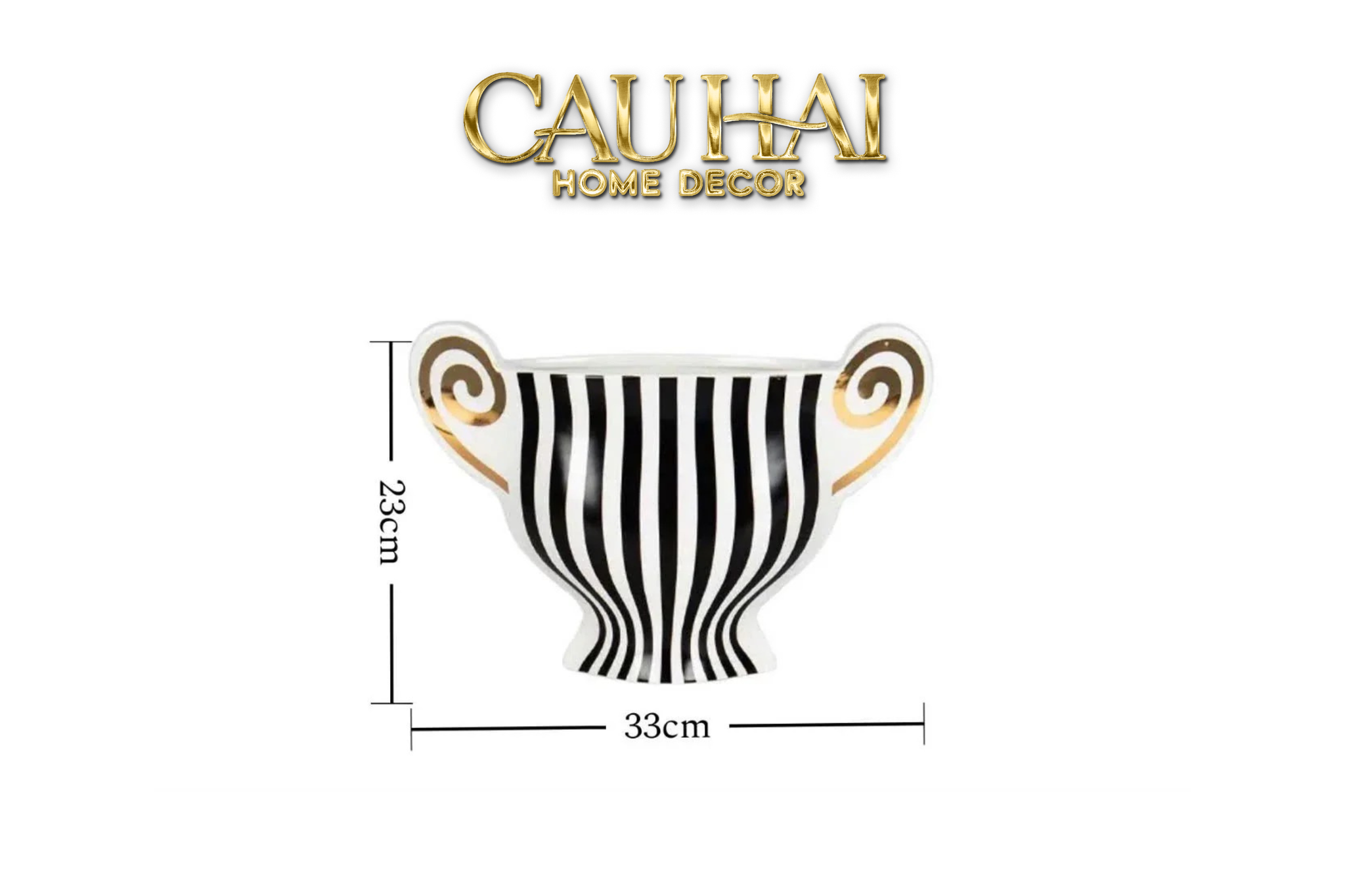 Home Couture - Bình Hoa Renaissance Grecque Soho Chic S22/S36-CẬU HAI HOME DECOR