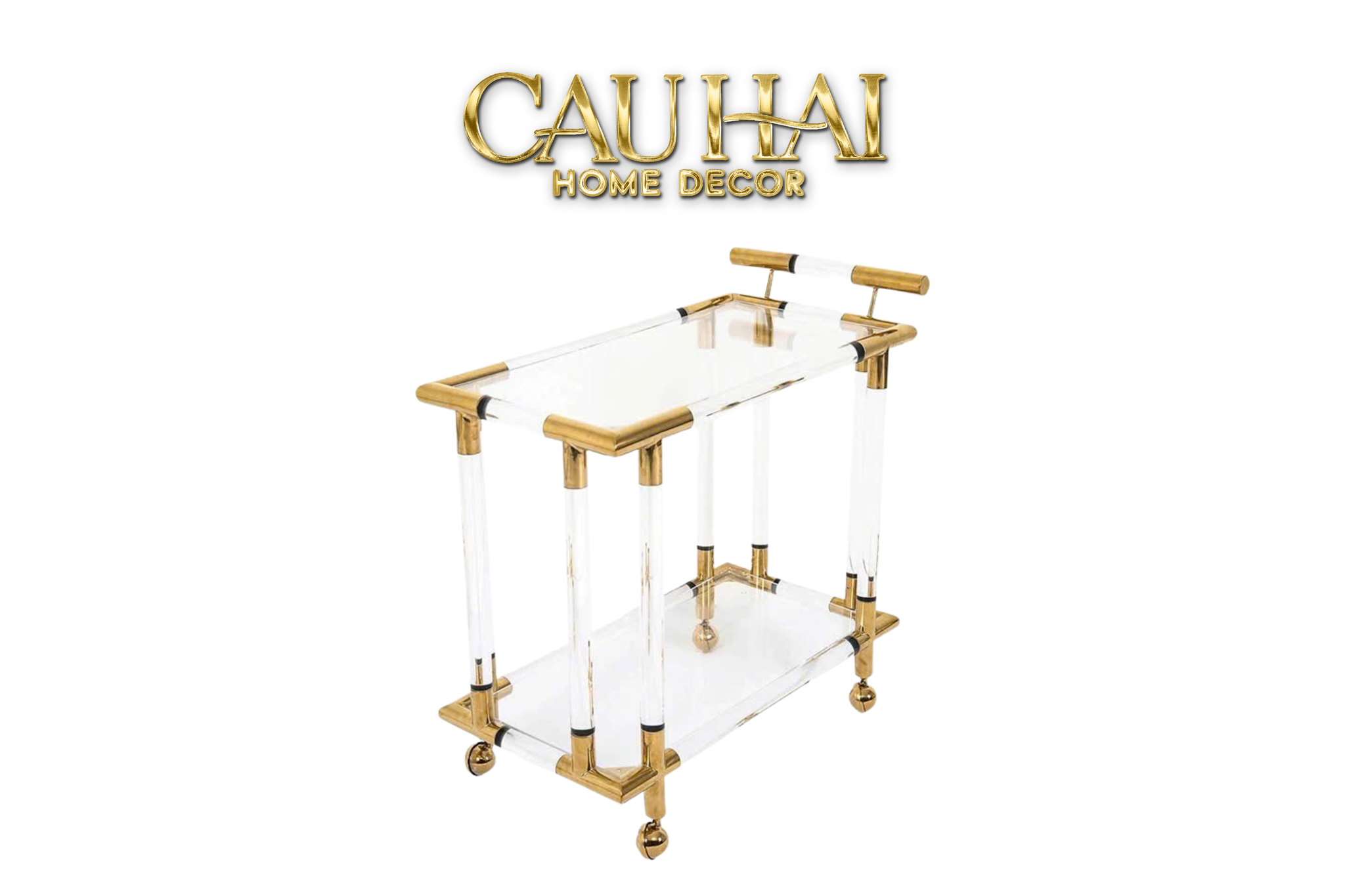 Home Couture - Xe Quầy Bar Lucent Royal Trolley-CẬU HAI HOME DECOR