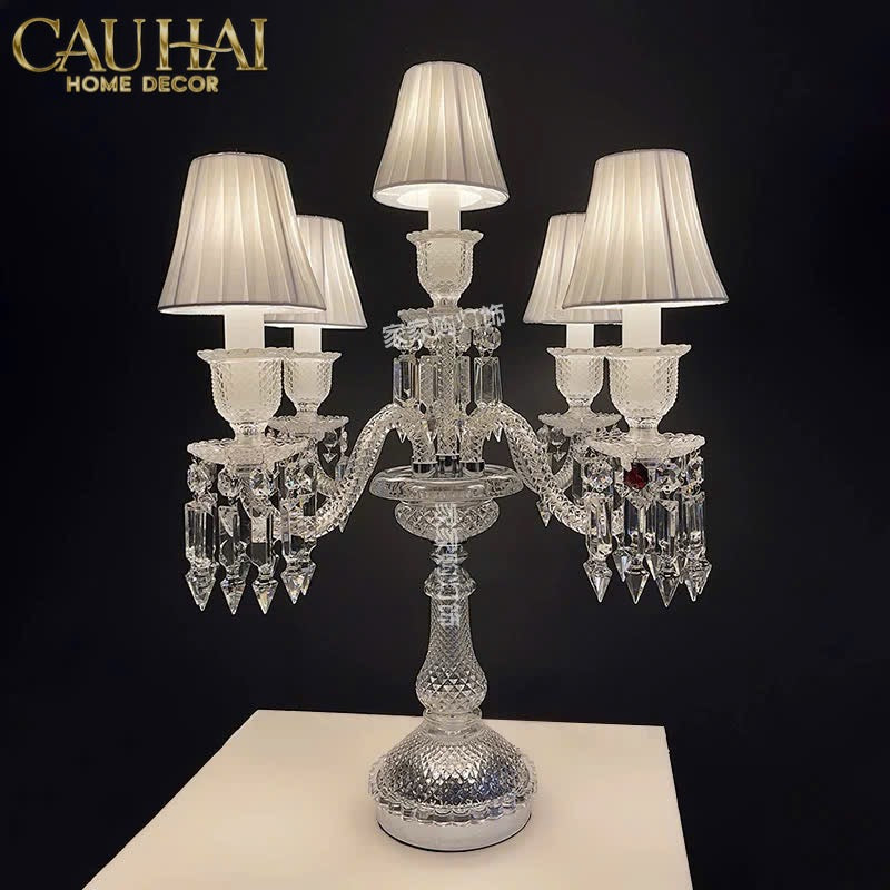 Home Couture - Đèn 5 Đỉnh Candelabre Couronne Zénith En Cristal Classique-CẬU HAI HOME DECOR