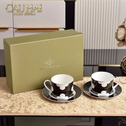Maison Couture - Set 2 Tách Trà Château Clover Signature - L’Atelier Rayé Tasses & Soucoupes 4pcs