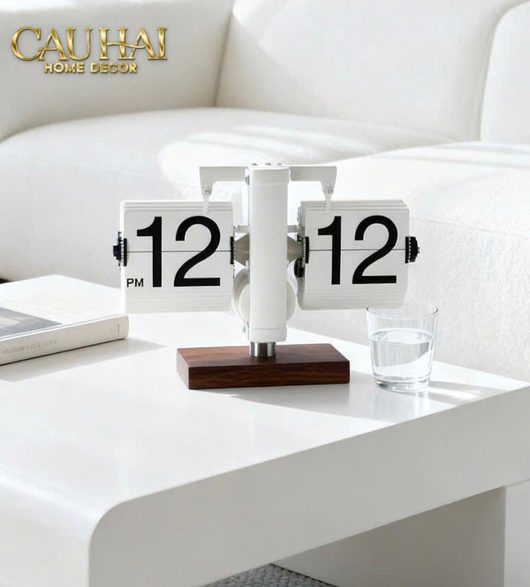 Đồng Hồ Lật & Đèn Ngủ Zénith Retro Clock & Lamp-CẬU HAI HOME DECOR