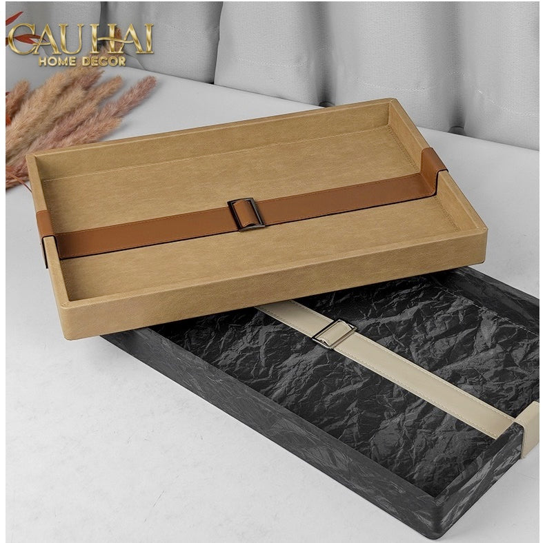 Khay Da Lộn Chữ Nhật Atelier Saddle 30*40