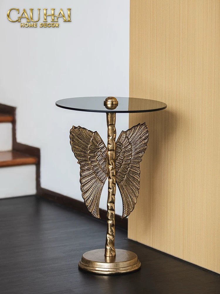 HOME COUTURE -  BÀN GÓC PAPILLON BRASSON SIDE TABLE