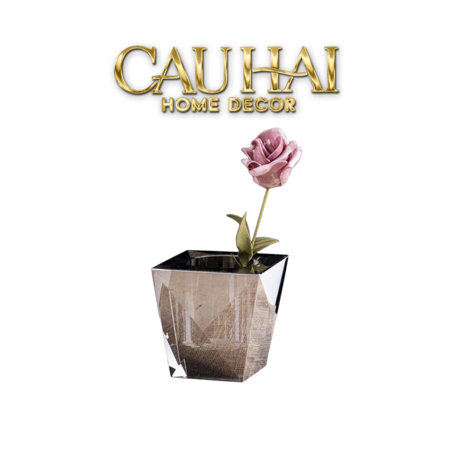 Maison Couture - Lọ Hoa Pha Lê Cristal Facetté