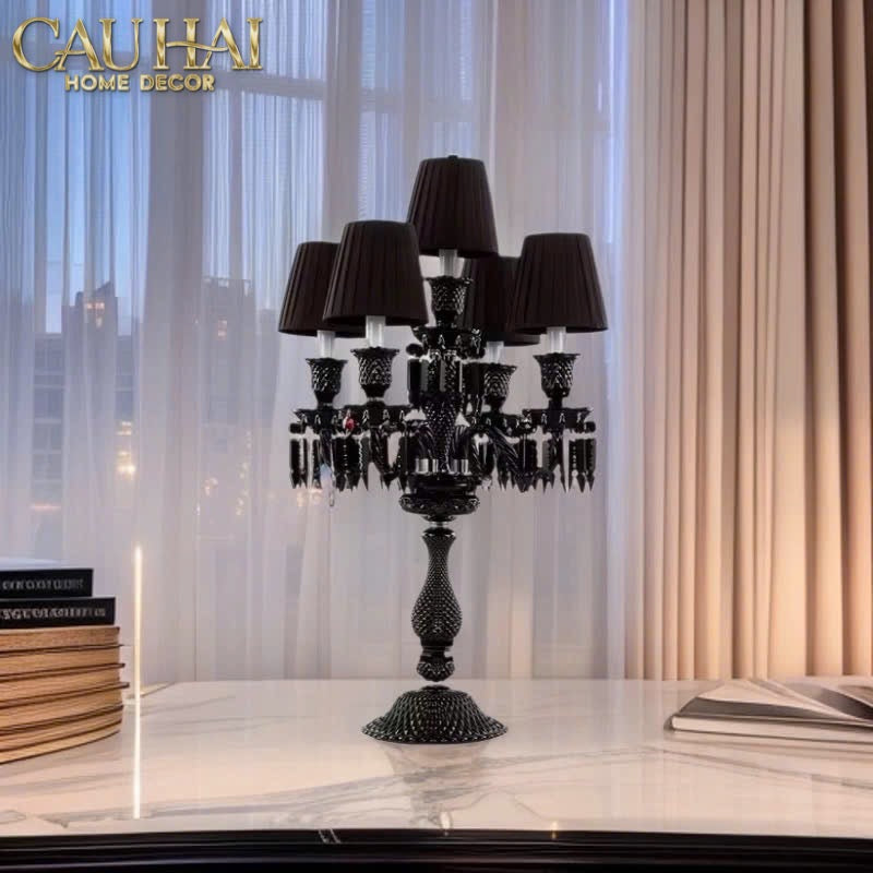 Home Couture - Đèn 5 Đỉnh Candelabre Couronne Zénith En Cristal Classique-CẬU HAI HOME DECOR