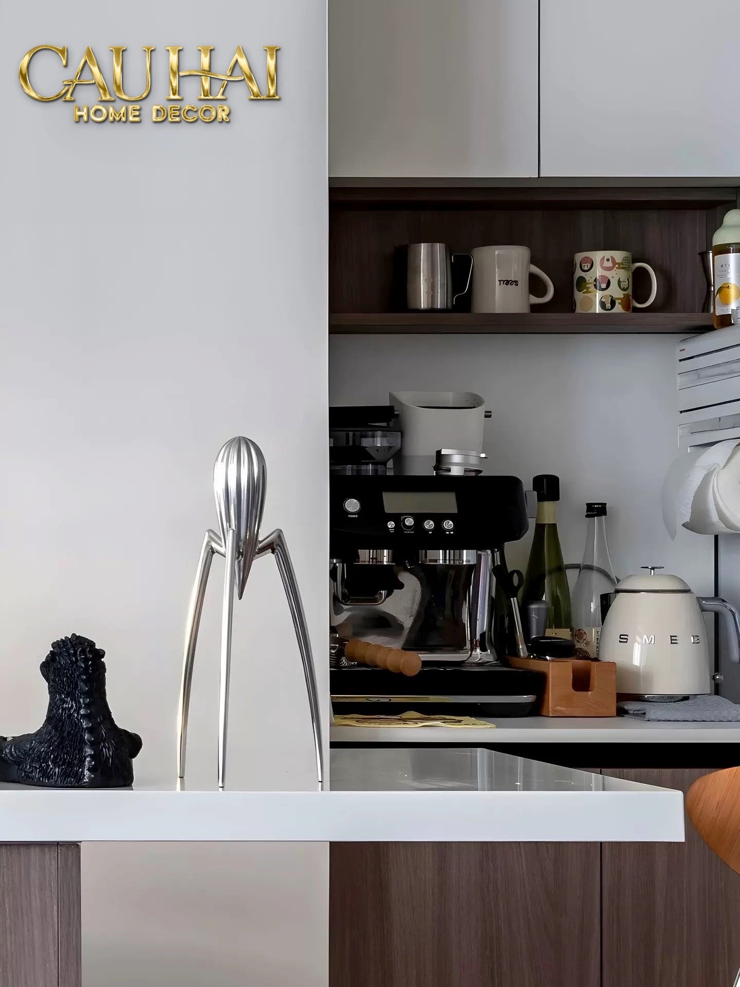 ELYSIAN FW25 - TƯỢNG KITCHENWARE SPIDER CITRON CHROME H29-CẬU HAI HOME DECOR