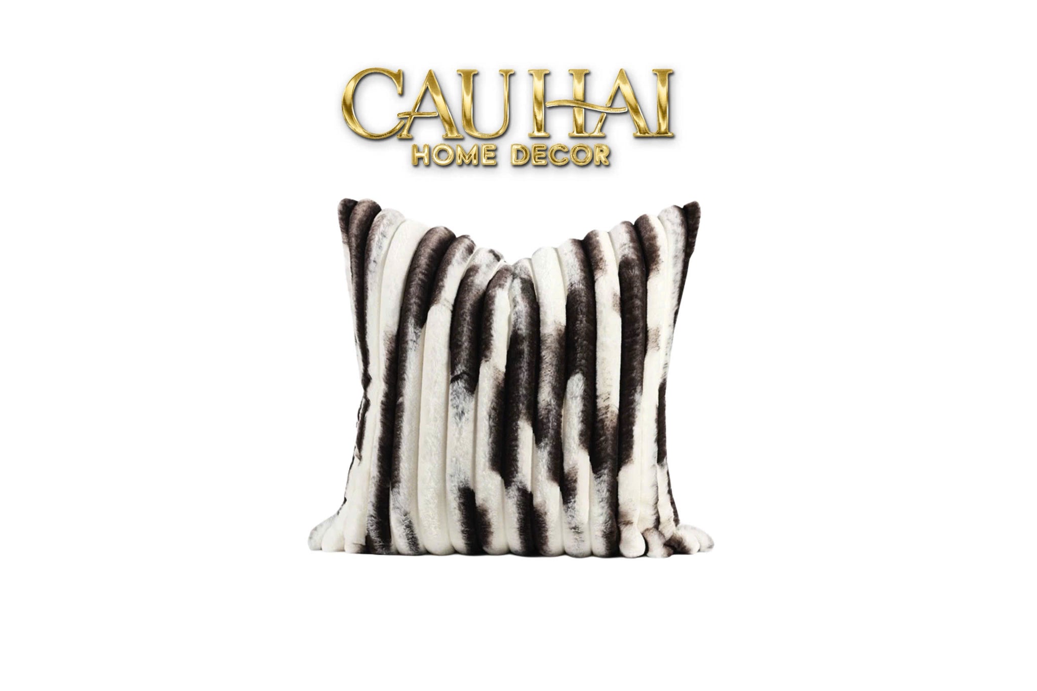 VỎ GỐI LÔNG ATÉLIER LUX FUR LAPIN ASHES 45