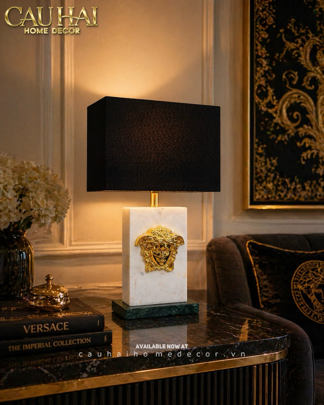 Maison Couture - Đèn Bàn Atélier Medusa Lumière Savoir Side Table Lamp Spéciale By CAHA 40x20x70