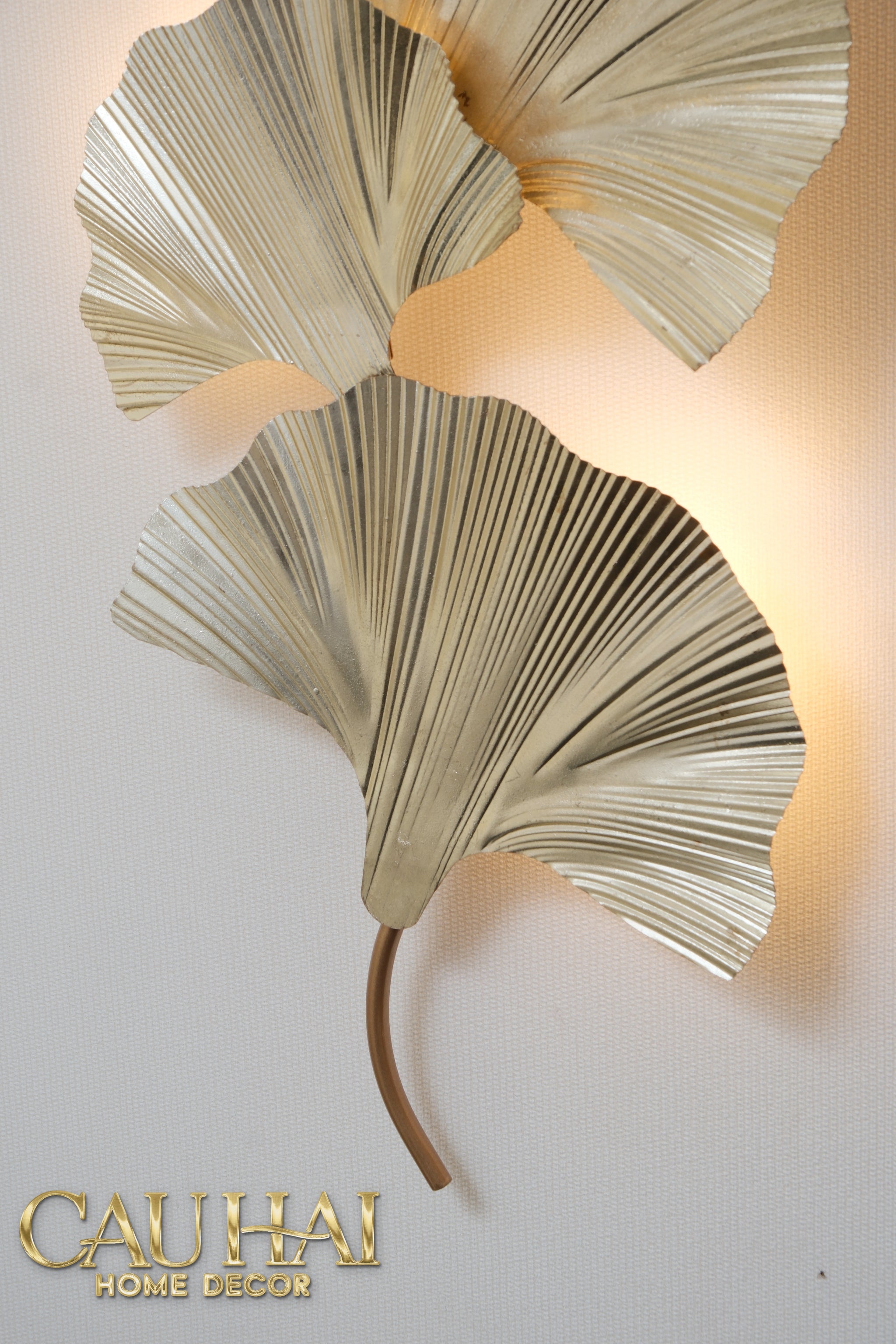 Maison Coutour - Ginkgo Leaf D'or 14K Wall Sconce
