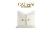 Vỏ Gối Bouclé Lock Atelier Ivory 45x45